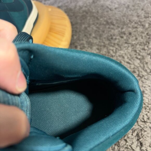 Nike Dunk Sky Hi Essential Wedge Sneaker Women Sz 11 Dark Sea Blue Leather Suede - Picture 7 of 9